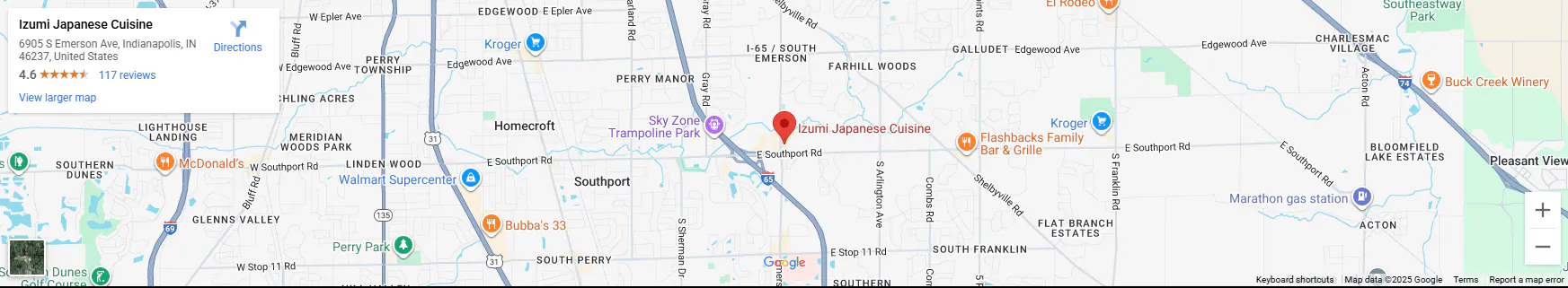 Location 6905 S Emerson Ave, Indianapolis, IN 46237 Location 6905 S Emerson Ave, Indianapolis, IN 46237